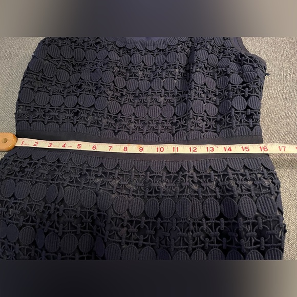 Tory Burch Navy macrame evening size 12 dress - Picture 14 of 15